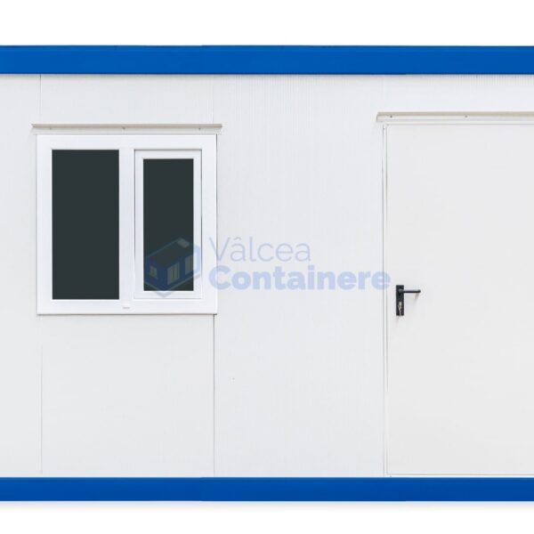container birou valcea 4metri 1geam albastru