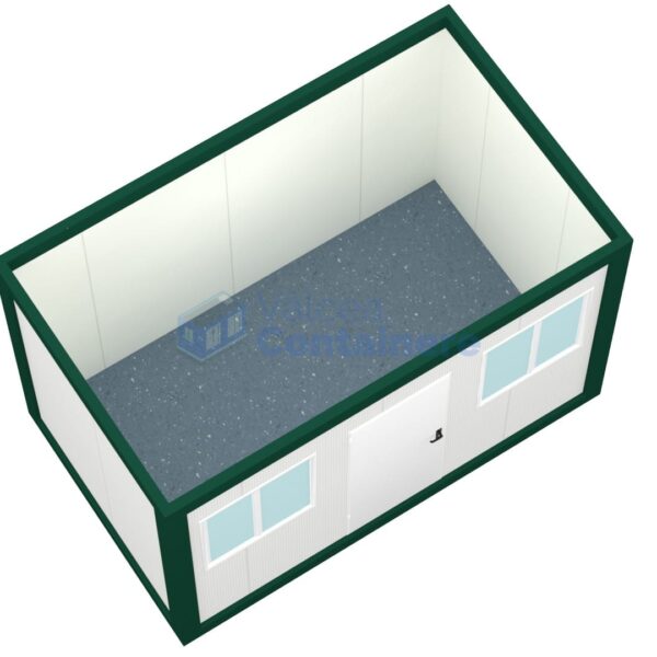 container birou valcea 4metri 2geamuri verde2