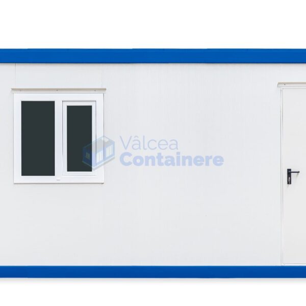 container birou valcea 6metri 1geam albastru