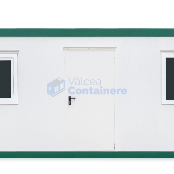 container birou valcea 6metri 2geamuri verde