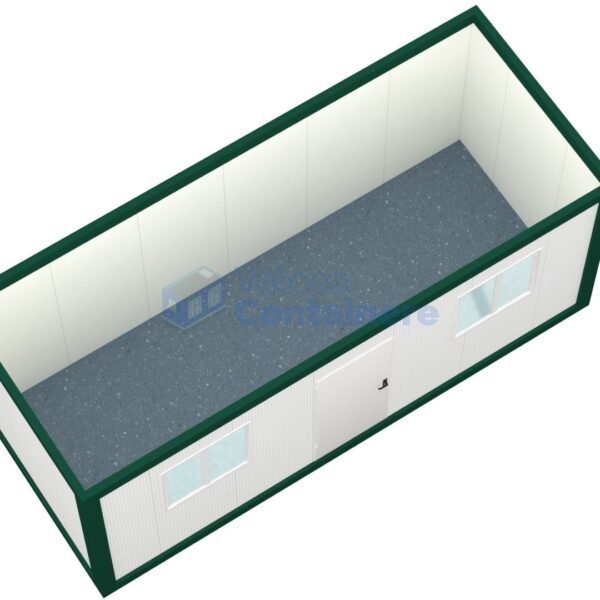 container birou valcea 6metri 2geamuri verde2