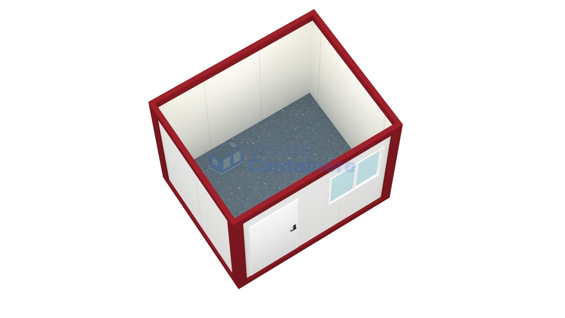 container santier valcea 3metri rosu2